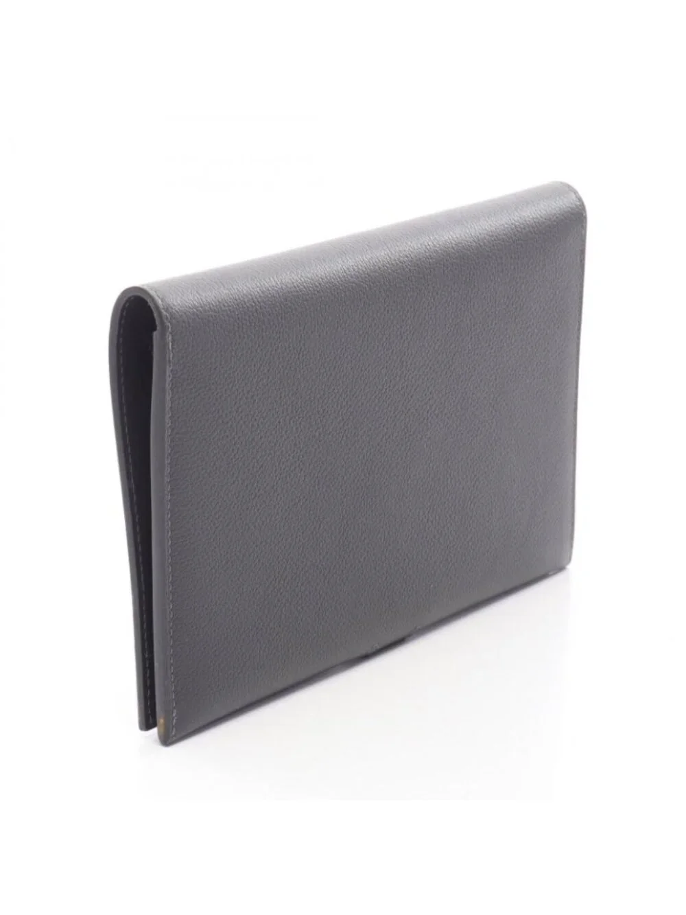 Hermes Bifold Wallet M S Toutenmain Gris Meyer Leather